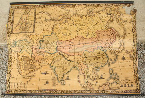 Pelton's 1852 Outline Map of Asia (1 of 6)