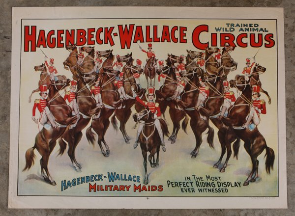 1930's Hagenbeck-Wallace Circus Poster (1 of 5)