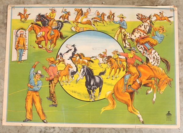 1930's Wild West Show Circus Poster (1 of 5)