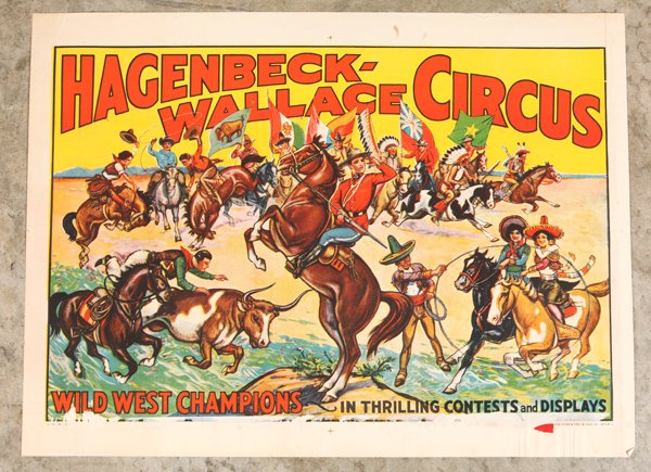 1930's Hagenbeck-Wallace Circus Poster (1 of 5)