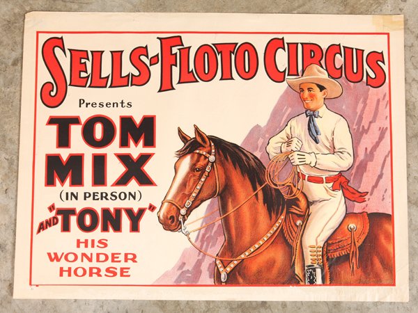 Sells - Floto Tom Mix Circus Poster (1 of 4)