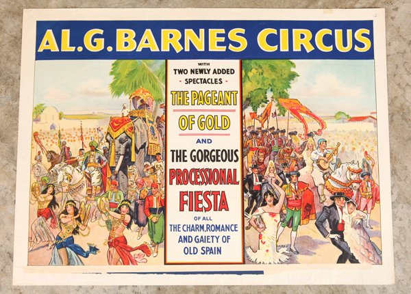 1929 Al. G. Barnes Circus Poster (1 of 5)