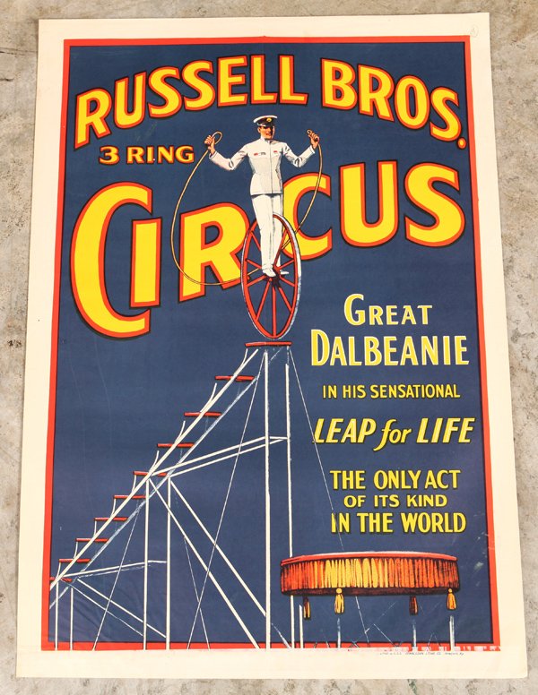 1934 Russell Bros. Circus Poster (1 of 4)