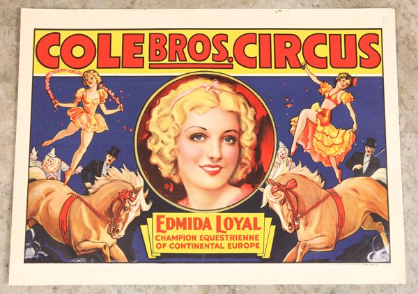 1949 Clole Bros. Circus Poster (1 of 4)