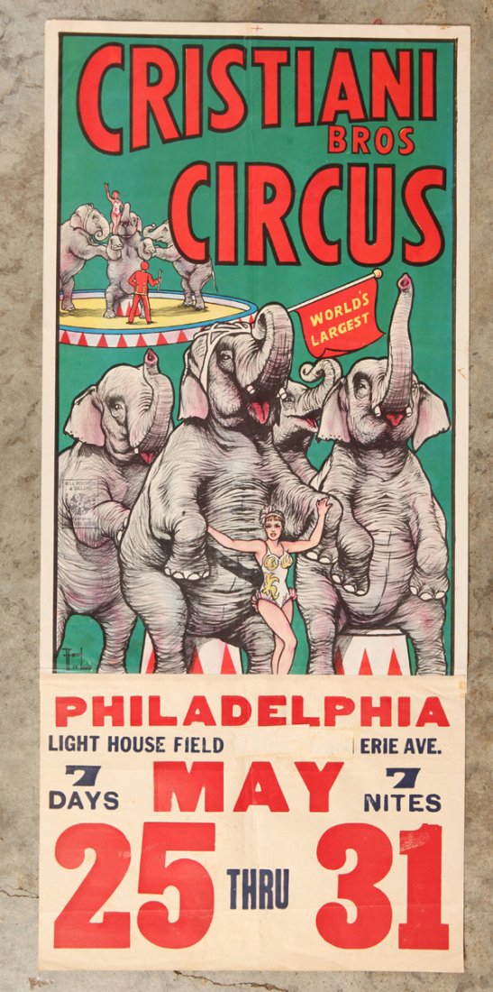 Cristiani Bros. Circus Poster (1 of 3)