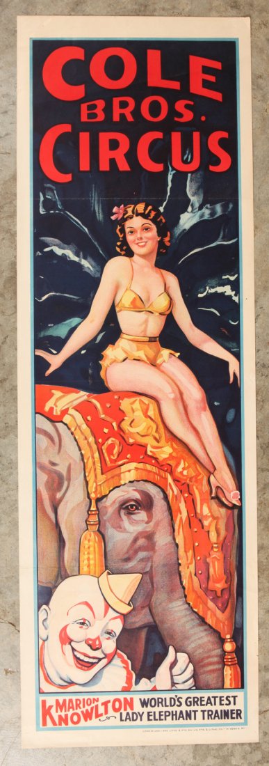 1940's Cole Bros. Circus Poster (1 of 5)