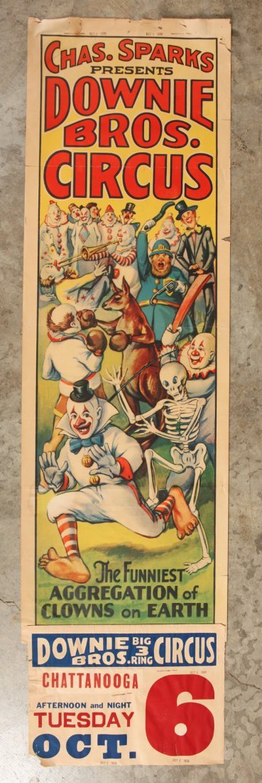 1936 Downie Bros. Circus Poster (1 of 6)