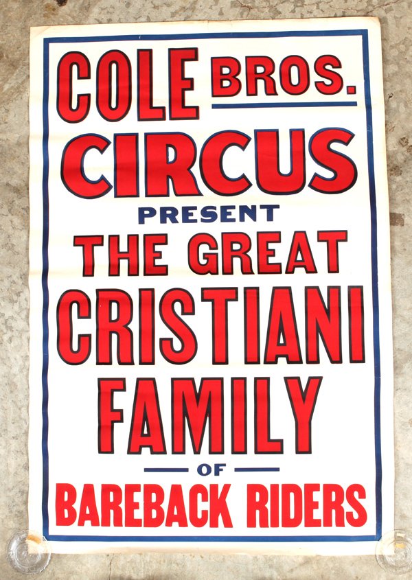 Cole Bros. Cristiani Family Circus Poster (1 of 5)