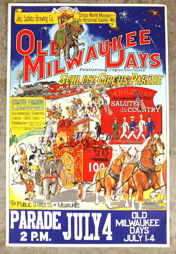 1966 Old Milwaukee Days Circus Poster (1 of 6)