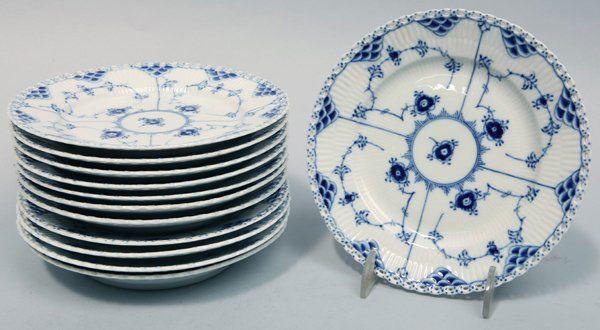 Royal Copenhagen Blue Fluted Open Lace Plates (1 of 5)