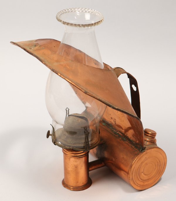 Scarce Copper Oil Lamp (1 of 7)