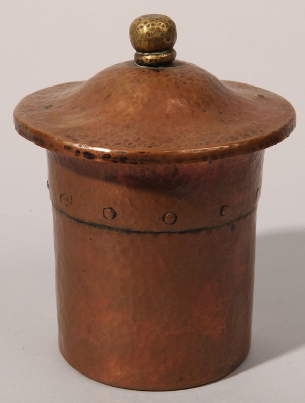 Arts & Crafts Benedict Copper Humidor (1 of 7)