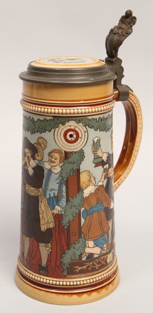 Mettlach 2599 Etched Stein (1 of 9)