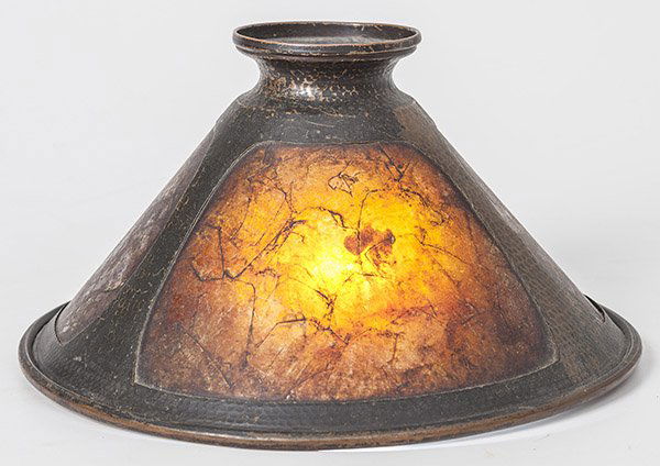 Benedict Studios Hammered Copper & Mica Lamp Shade (1 of 5)