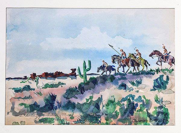 Cameron Booth (Minnesota) Watercolor Painting (1 of 8)