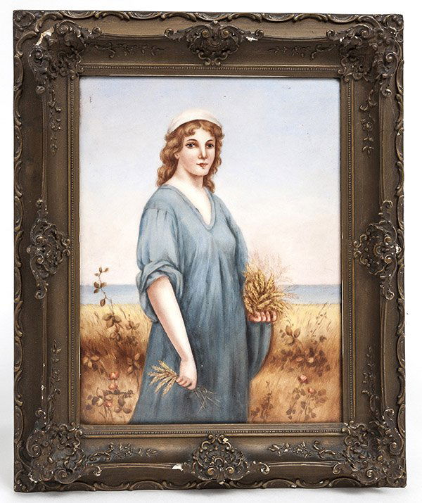 Hand Painted Porcelin Plaque of Ruth (1 of 8)