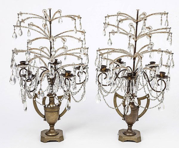 Pair 5-Armed Candleabras (1 of 10)