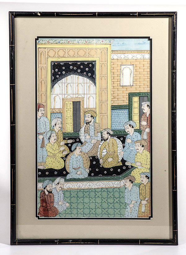 India Mughal Watercolor (1 of 8)