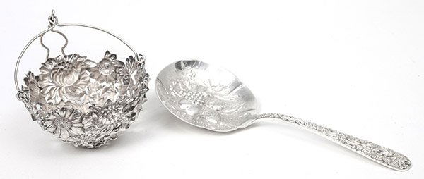 Sterling Tea Strainer & Berry Spoon (1 of 7)