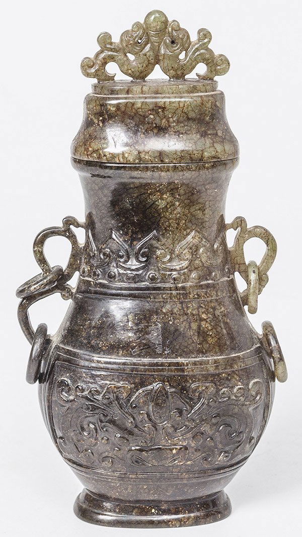 Chinese Carved Jade Vase (1 of 7)