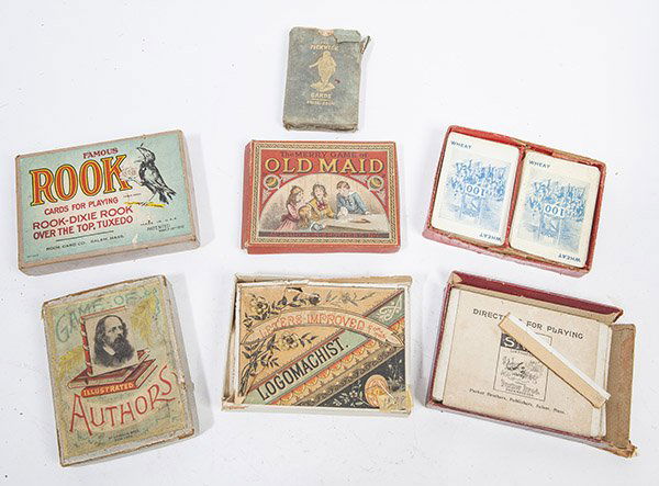 SEVEN EARLY BOXED CARD GAMES (1 of 9)