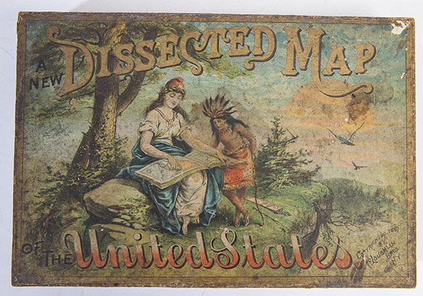 EARLY BOXED U.S. MAP PUZZLE (1 of 5)