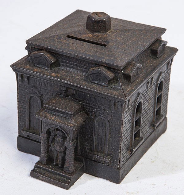 CAST IRON HOME BANK BUILDING STILL BANK (1 of 6)