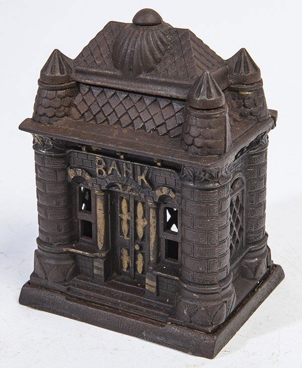 FOUR TOWER CAST IRON STILL BANK (1 of 6)