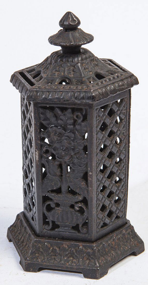 OCTAGONAL TOWER CAST IRON STILL BANK (1 of 7)