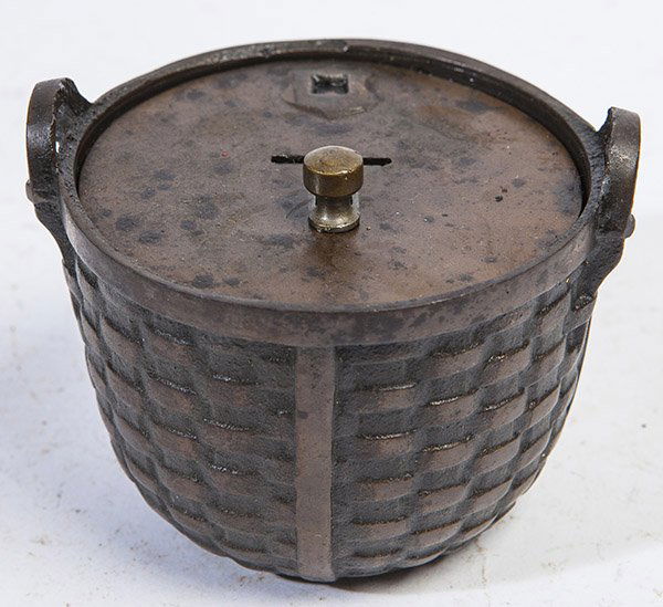 CAST IRON BASKET BANK (1 of 7)