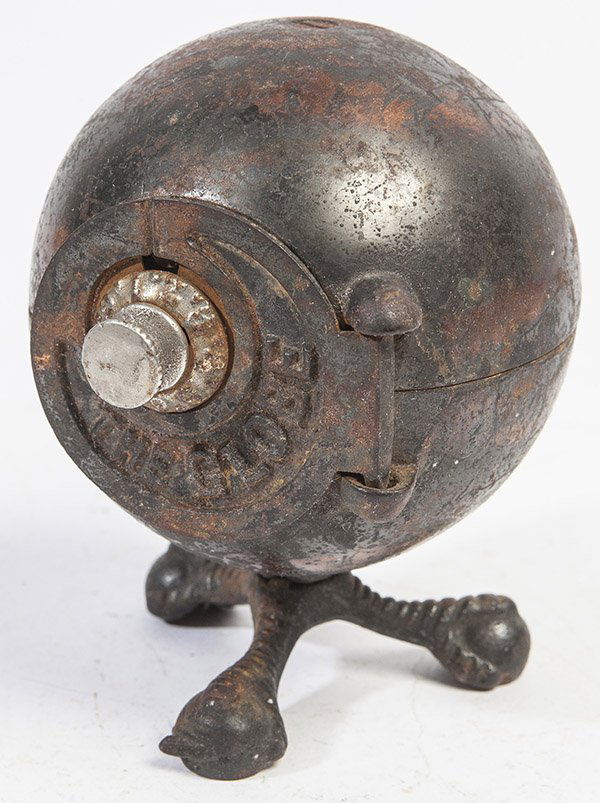 THE GLOBE CAST IRON SAFE BANK (1 of 7)