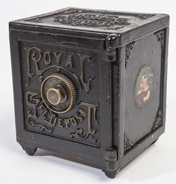 CAST IRON ROYAL SAFE DEPOSIT BANK (1 of 7)
