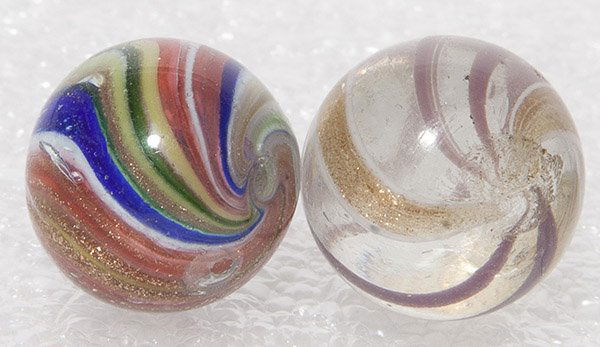 ONIONSKIN & SWIRL LUTZ MARBLES (1 of 4)