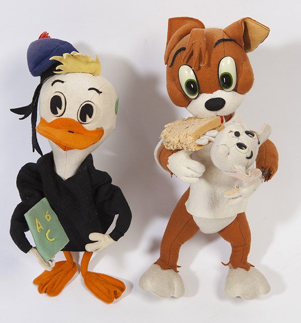 TWO FELT COMIC CHARACTER DOLLS (1 of 5)