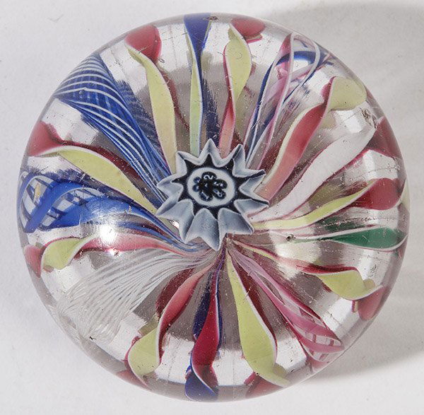 UNUSUAL ANTIQUE TWISTED CANES PAPERWEIGHT (1 of 6)