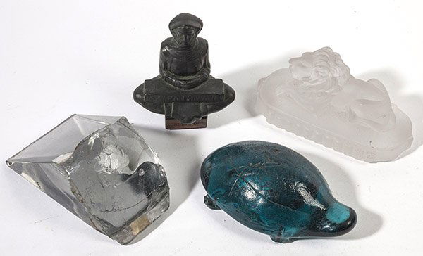 LOT OF FOUR PAPERWEIGHTS (1 of 9)