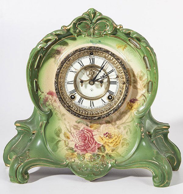 Ansonia La Riviera Porcelain Clock (1 of 9)