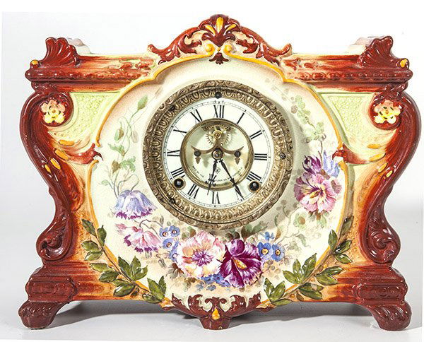 Ansonia La Vinda Porcelain Clock (1 of 8)