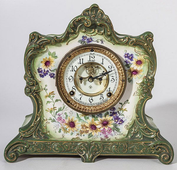 Ansonia La Lome Porcelain Clock (1 of 8)