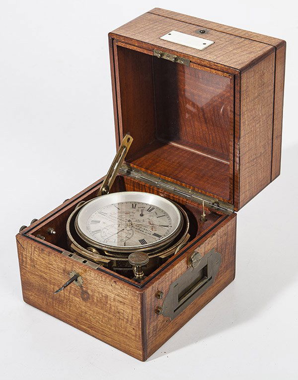 Rare John Poole Cased Gimbaled Ships Chronometer (1 of 9)