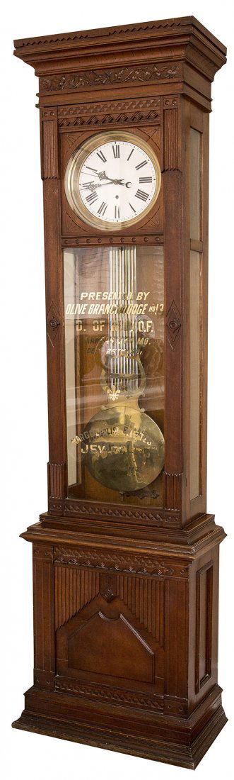 Waterbury Standing Jewelers Regulator No. 8 Clock (1 of 9)