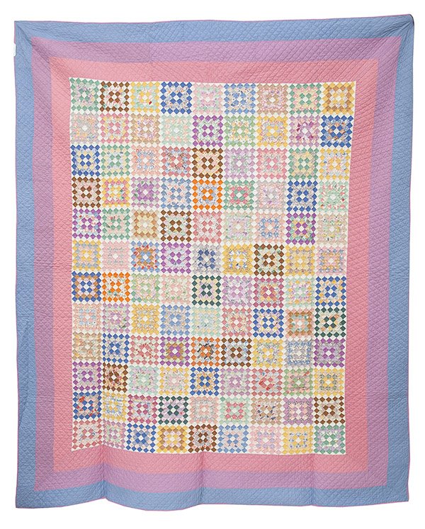 Pieced Postage Stamp Quilt (1 of 9)