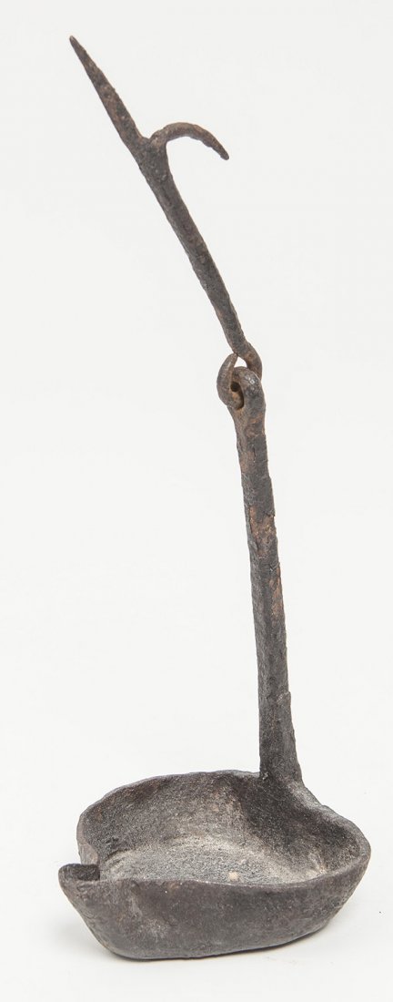 Wrought Iron Betty Lamp (1 of 6)