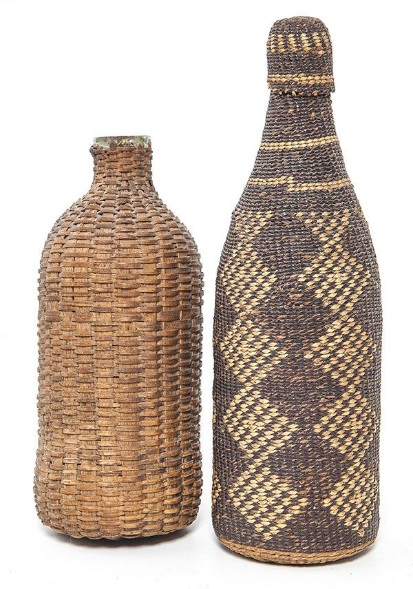 Two Basketry Covered Bottles (1 of 8)