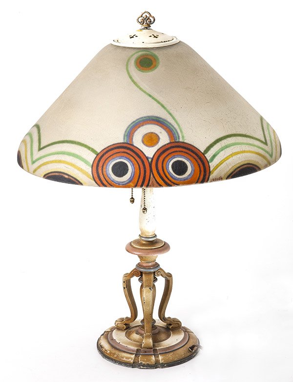 Scarce Handel Reverse Painted Lamp (1 of 8)