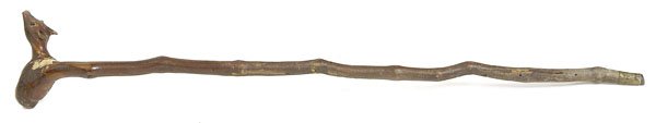 LATE 19TH CENTURY FOLK ART WALKING STICK