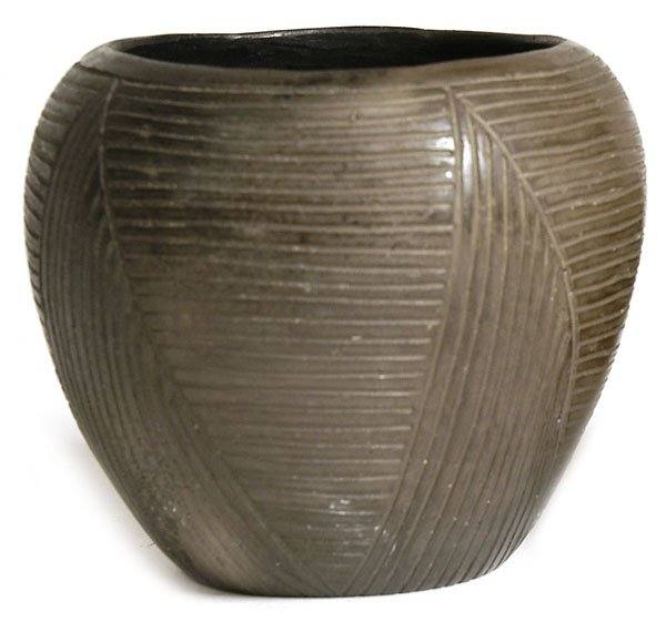 CORA WAHNETAH BLACKWARE INDIAN POTTERY BOWL