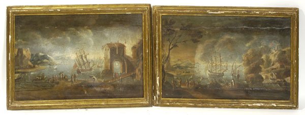TWO 18TH CENTURY EUROPEAN OIL PAINTINGS