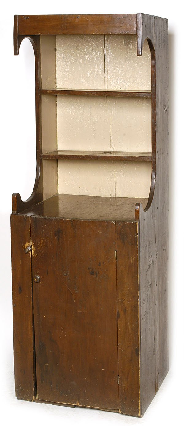 EARLY PINE CHIMNEY CUPBOARD