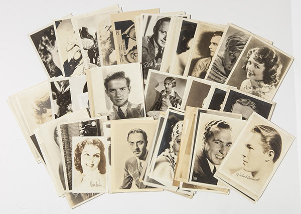 Huge Lot of Hollywood Photos, Many Autographed: Lot of 70 plus includingJoan Blondell, Dick Powell, Clark Gable, Jack Pearl, Ginger Rogers, Lois Wilson, Buddy Rogers, Jackie Coogan, Mae Clark, Lila Lee, Peggy Shannon, Irene Dunne, Jack BennyEddie C